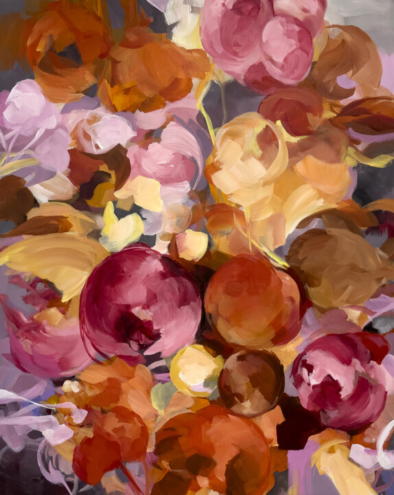 Floral delight 绘画, 36.2x28.7 in