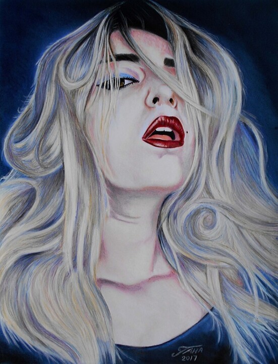 Meness (Moon) 图画, 15.4x11.8 in