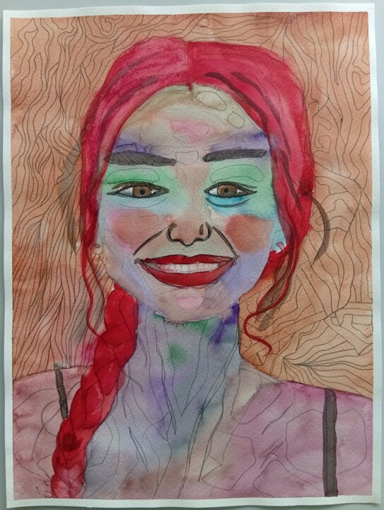 Neslihan Atagül 绘画, 15.8x11.8 in