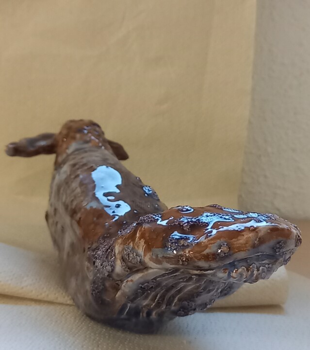 "Baleine" başlıklı Heykel Jpier Gib tarafından, Orijinal sanat, Kil