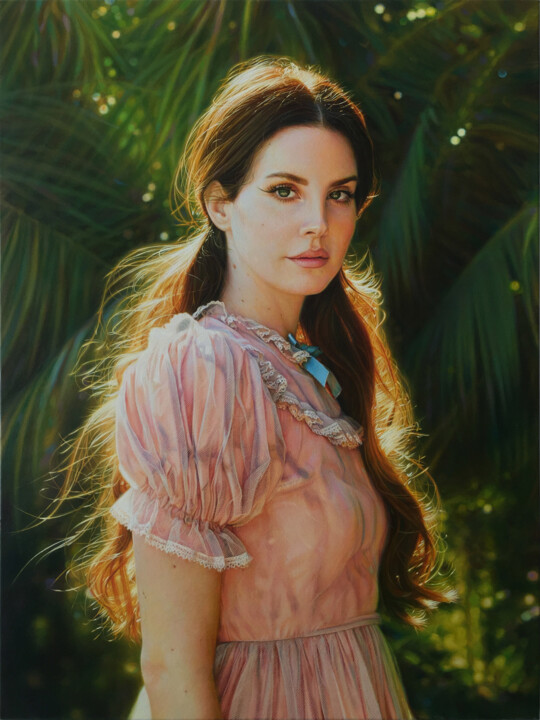 Lana Del Rey 绘画, 31.5x23.6 in