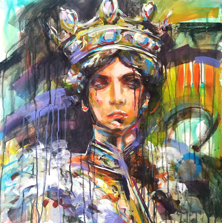 绘画,  27.6x27.6 in 