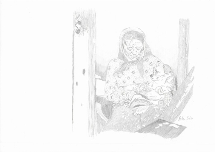 Liebe 绘画, 7.7x11.6 in