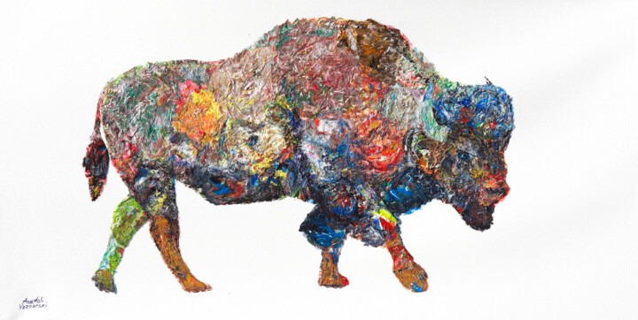 Great Buffalo. Tablo, 24x48 in