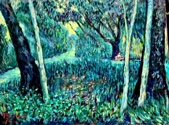 REATA PARK SAN JUAN CAPISTRANO CA. 绘画, 24x36 in