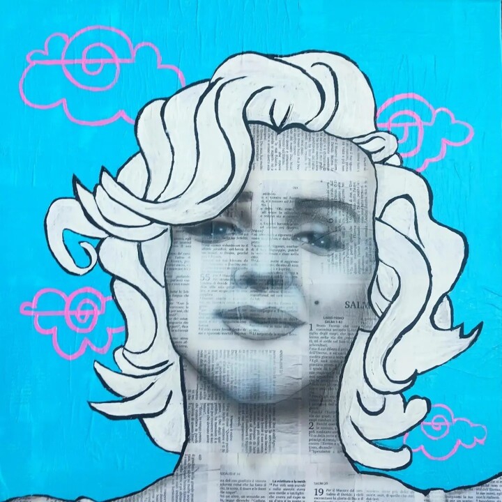 绘画,  19.7x19.7 in 