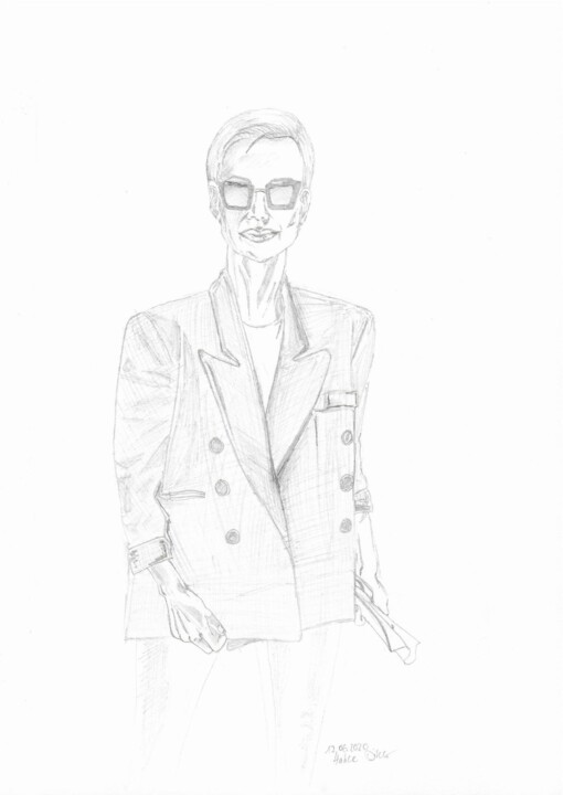 Portrait einer Frau #07 绘画, 11.6x7.7 in