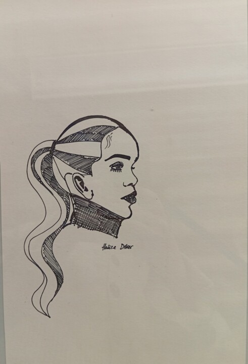 Rihanna #07 绘画, 11.8x7.7 in