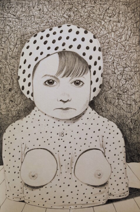 Carnaval fake plastic breasts 图画, 8.3x5.5 in