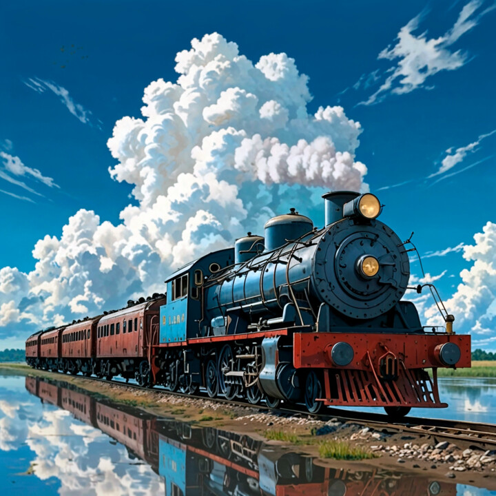 Spring locomotive 数字艺术