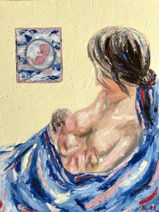 A small happiness 绘画, 19.7x15.8 in
