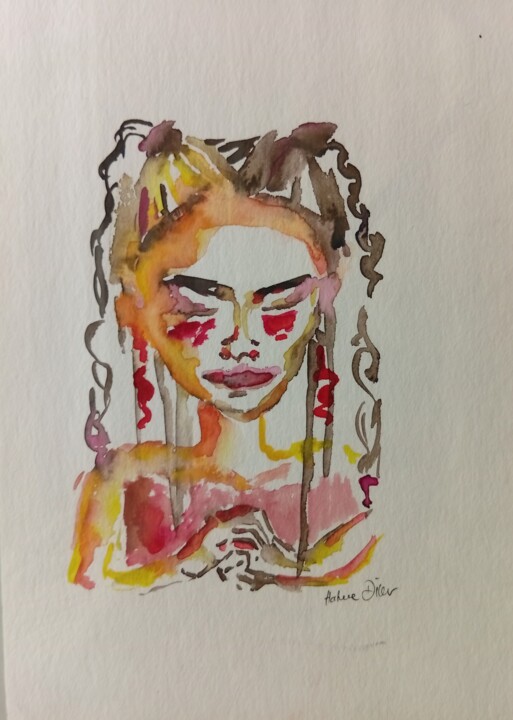 Portrait eines Kindes 绘画, 9.5x6.7 in