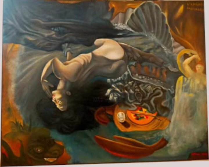 L'amante pasionaria 绘画, 15.8x19.7 in