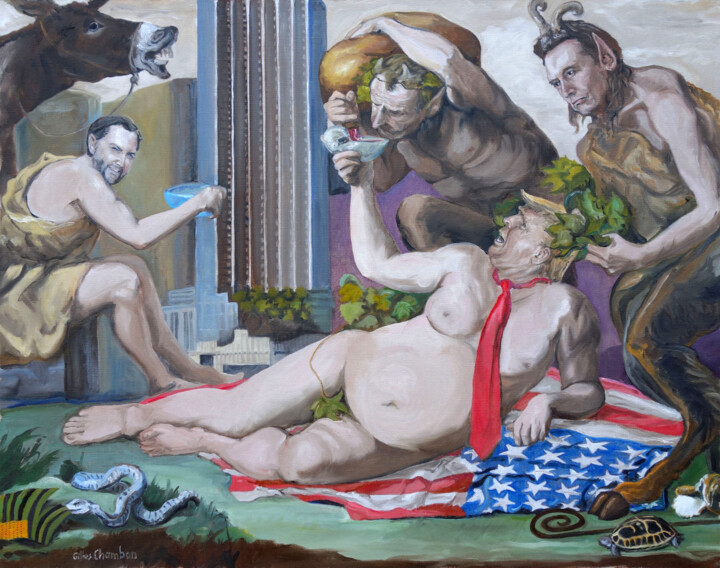 L'ivresse du pouvoir 绘画, 29.5x37.4 in