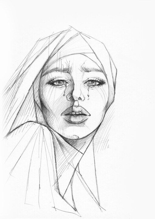 图画,  11.7x8.3 in 