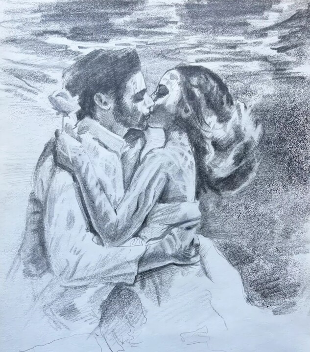 图画,  9.8x7.9 in 