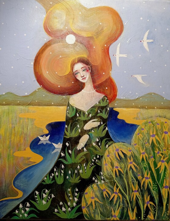 Polonaise of Spring 绘画, 19.7x15.8 in