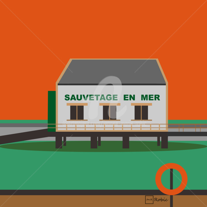 Sauvetage en mer Dijital Sanat, 5,1x5,1 in