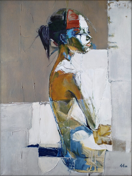 Sun-weary 绘画, 23.6x17.7 in