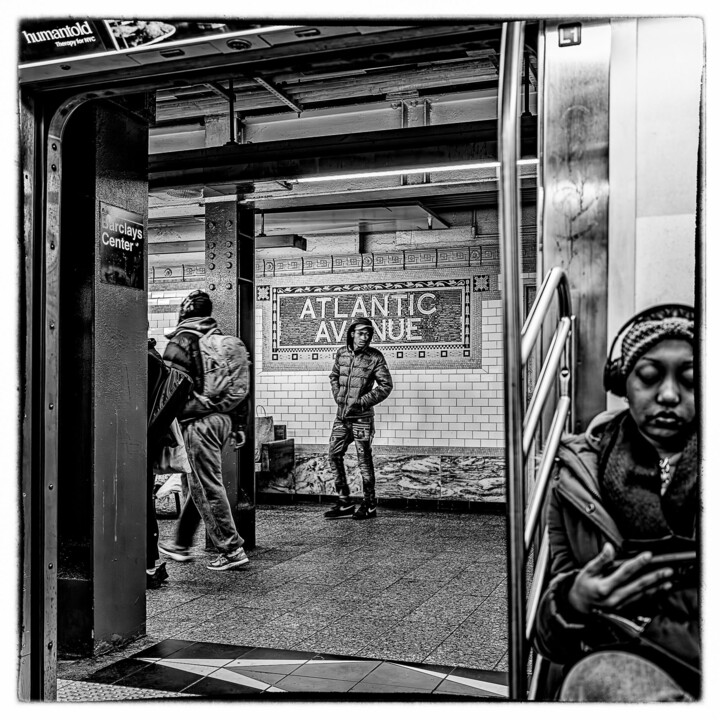 摄影 标题为“Métro NY” 由Christian Sylvestre, 原创艺术品, 数码摄影