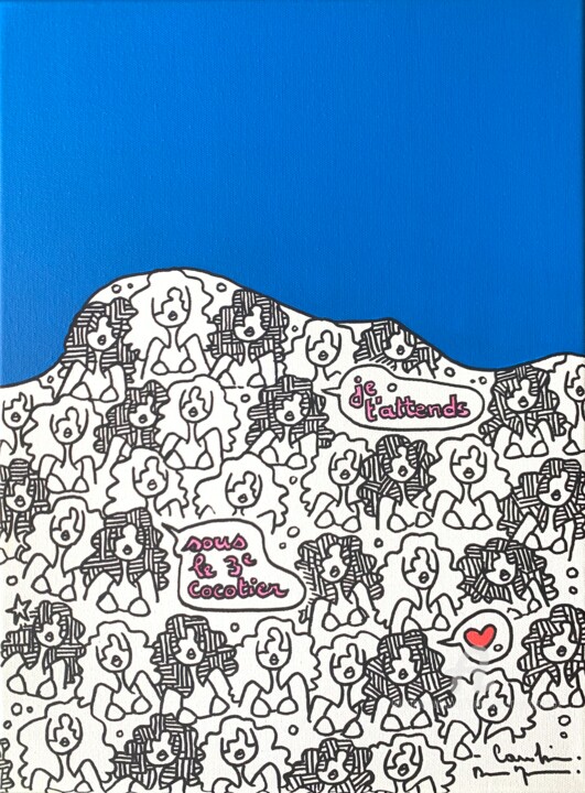 Pschiiit ocean 绘画, 15.8x11.8 in