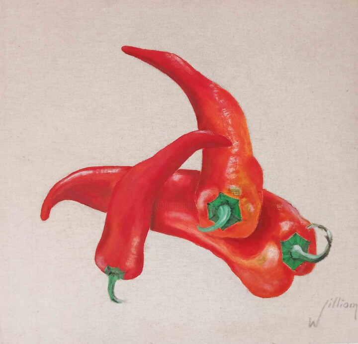 Piments 绘画, 23.6x24.8 in