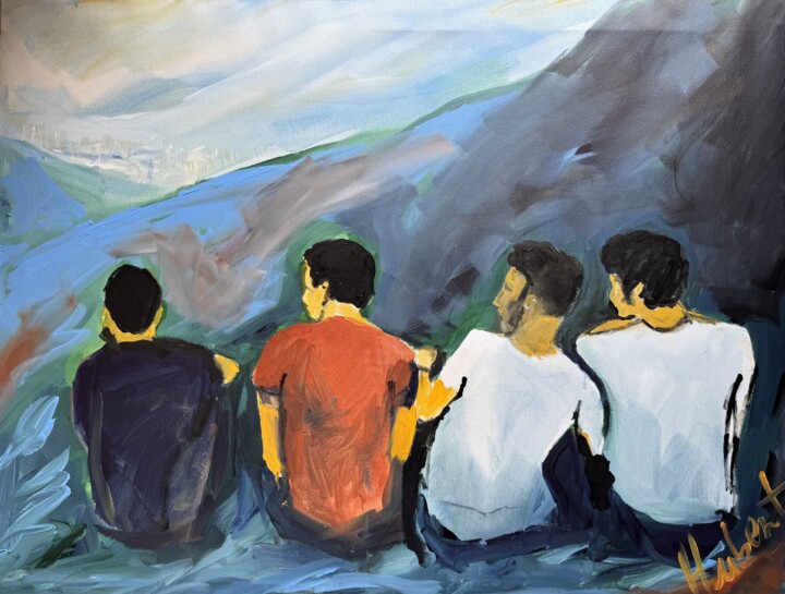 Du Er Wir Ich 绘画, 27.6x35.4 in