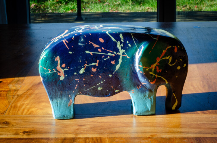 L’Éclabousseur Créatif - Sculpture décorée Heykel, 6,3x12,6 in