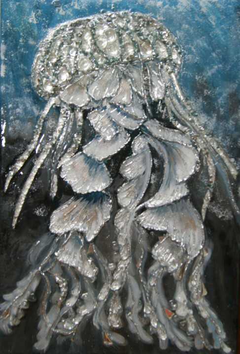 Jellyfish 绘画, 23.6x15.8 in
