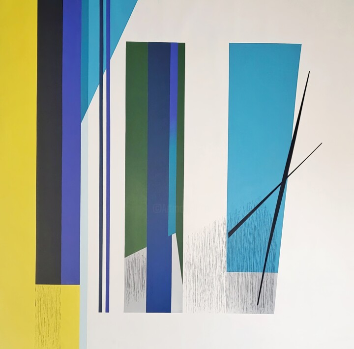 绘画,  39x39 in 