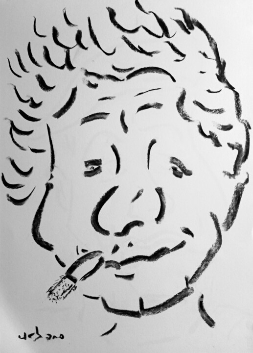 Caricature 2 그림, 16.1x11.8 in