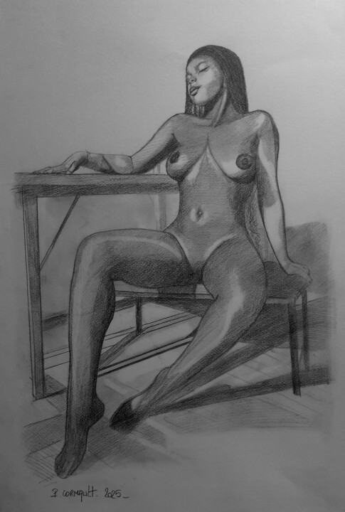 Tekening,  19,7x12,8 in 
