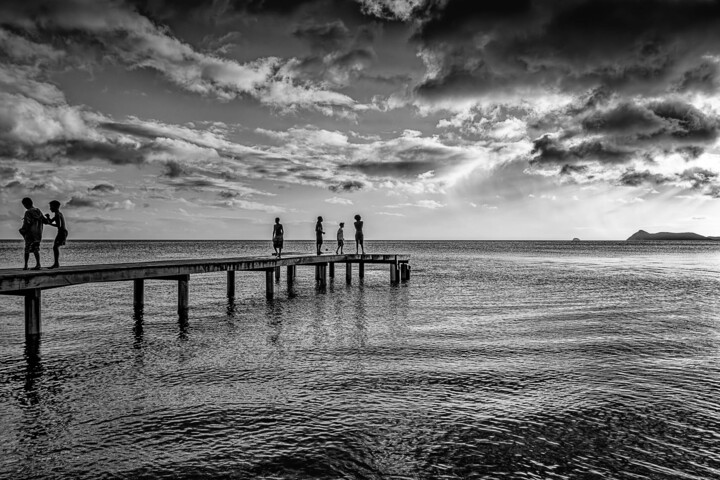A l'heure du bain de mer Fotoğraf, 31,5x47,2 in