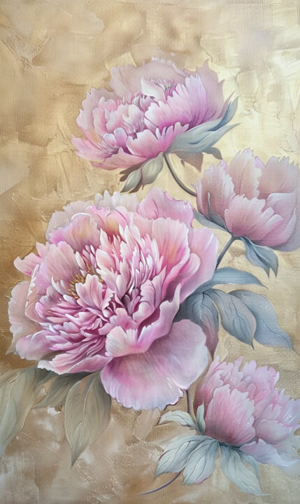 "Flower Peonies" başlıklı Dijital Sanat Marina Pokachalova (Marina Artsea) tarafından, Orijinal sanat, Dijital Resim