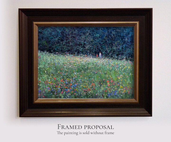 Œuvre présentée encadrée