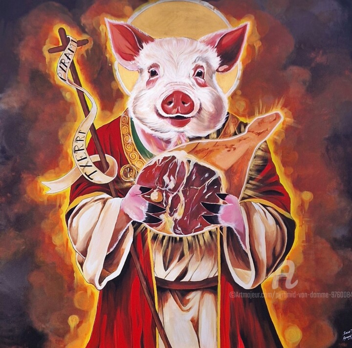SAINT TXERRI 绘画, 39.4x39.4 in