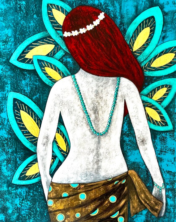 Peinture intitulée "ROMY" par Salette Viana, Œuvre d'art originale, Acrylique