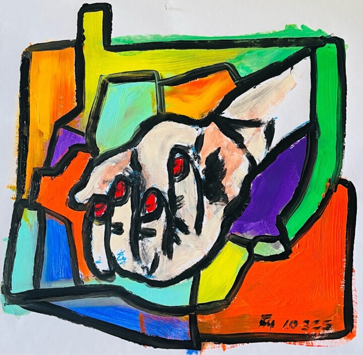 Power is in oUr hAnd Pittura, 21,7x25,6 in