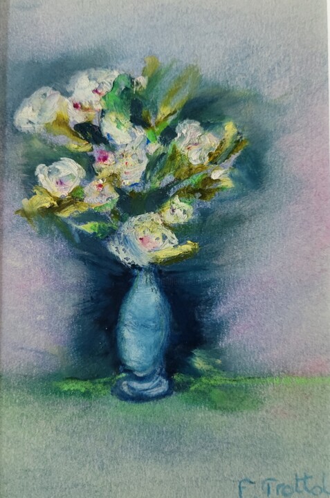图画 标题为“Douceur Florale en…” 由Florence Trottoli, 原创艺术品, 粉彩