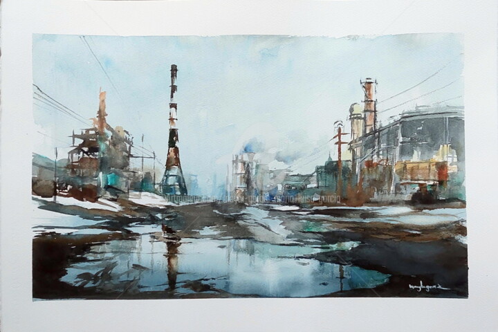 FACTORY AND CLAY Картина, 15x22,1 in