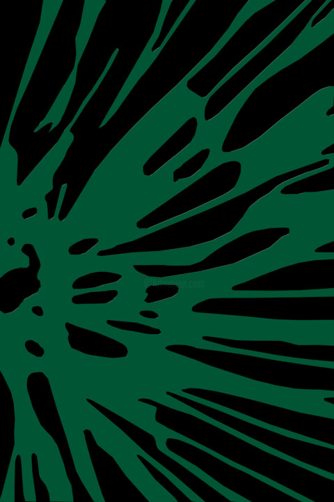 Digital Arts titled "Abstract Tree" by Mandeep Pannu, Original Artwork, Digital Painting