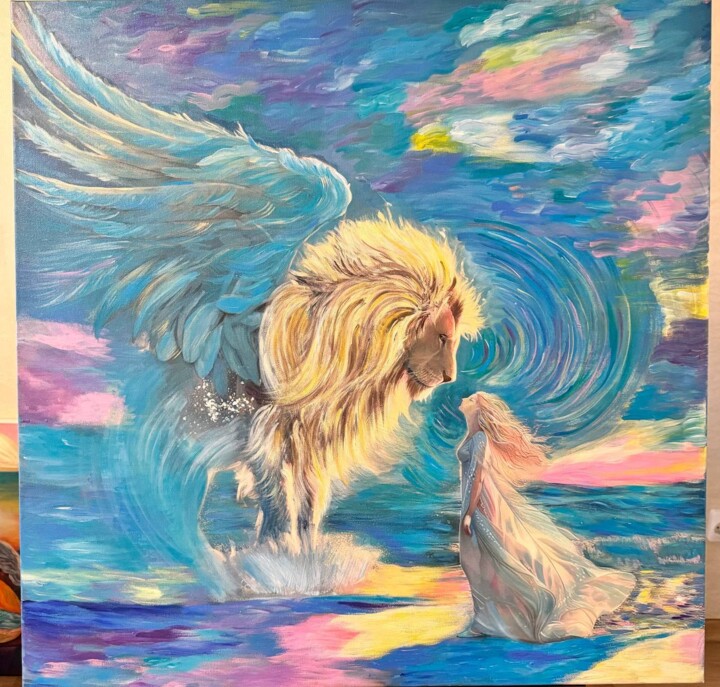 Meeting with Destiny 绘画, 27.6x27.6 in