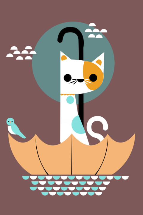 digital cat art 数字艺术