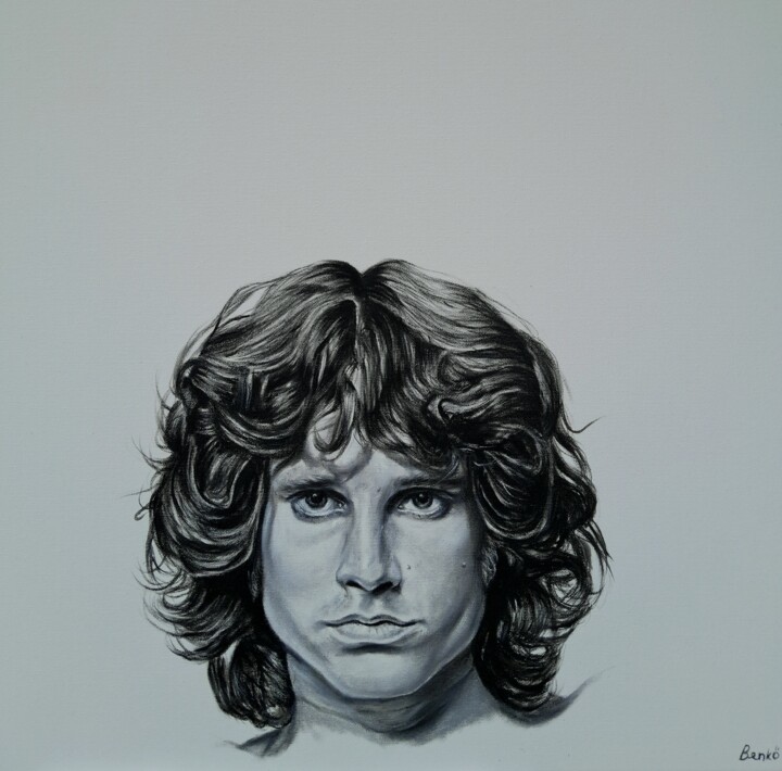 Jim Morrison Pittura, 23,6x23,6 in
