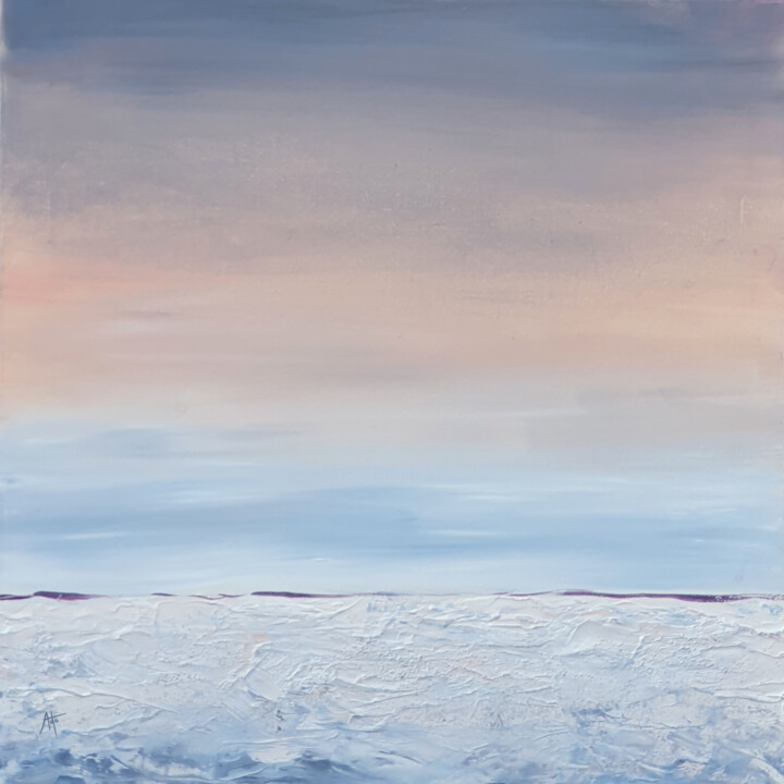 Abstract landscape. Peace Pittura, 19,7x19,7 in