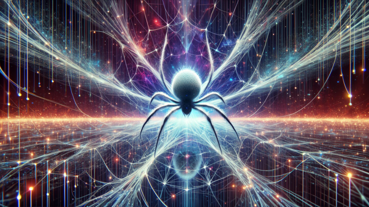 Digital Arts titled "Anansi Quantico – W…" by Alberto Capitani, Original Artwork, AI generated image
