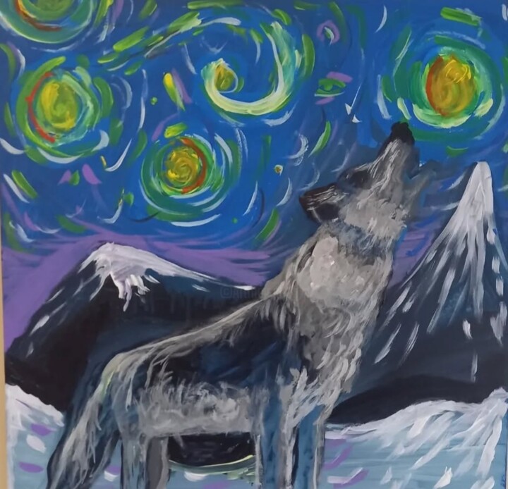 Прогулянка горами 绘画, 19.7x19.7 in