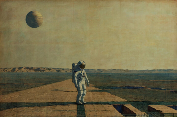 The Martian Chronicles. Episode Two 数字艺术, 29.5x19.7 in