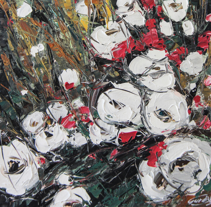 Flower valley Pittura, 18x18 in