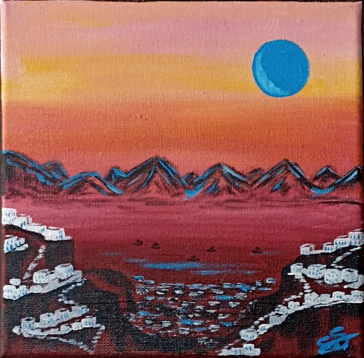 绘画,  7.9x7.9 in 